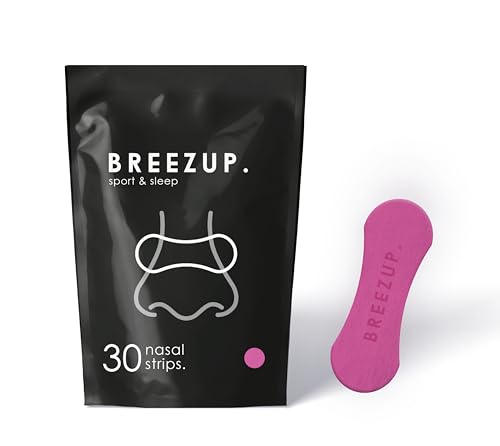 Tiras Nasales Deportivas y para Dormir. 30 unidades. Ayuda a Mejorar la Respiración y el Rendimiento. Adhesivo Resistente. (Rosa)