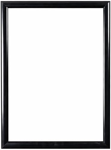 A4 Clip or Snap Display Picture/Poster Frame with 0.4mm Overlay - Black