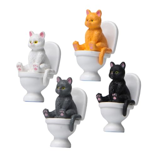 Statues de chat d'art créatif et figurines de chaton haut de gamme pour vitrine