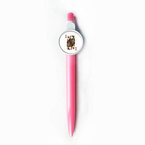 Stylo à bille rétractable pour écrire vos carnets Diamond Q bleu ludique