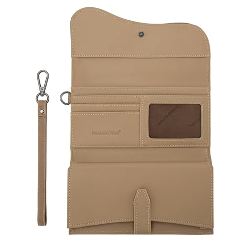 Image of Montana West Wallets for Women Large Phone Wristlet Wallets Trifold Money Organizers with Coin Purse and Wrist Strap