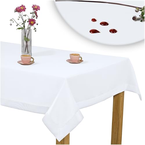 Invitta Tischdecke Classic Elegance Weiß 100x100