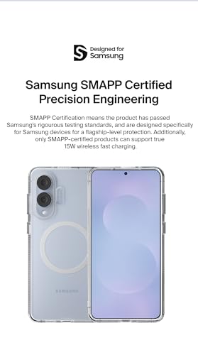 Image of Belkin SheerForce Magnetic Qi2 Protective Samsung Galaxy Series Cover /Grip, TPU /PC Material, Galaxy S25 Edge
