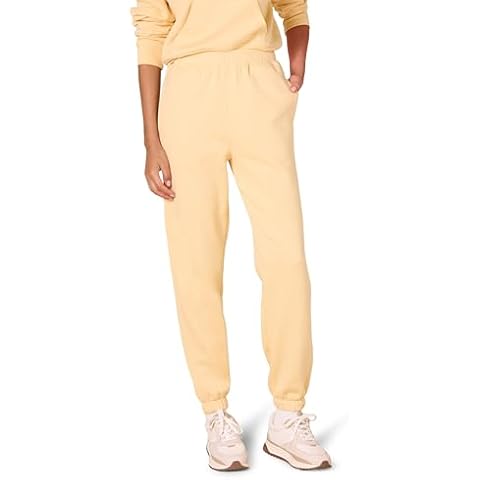 Amazon Essentials Women's Relaxed Jogger in Warm Yellow Cover