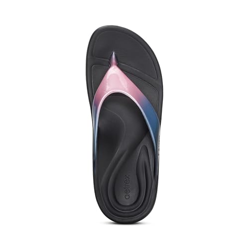 Image of Aetrex Maui Orthopedic Flip Flops for Women Arch Support - Pressure Relief Water-friendly Shock Absorption Super Soft UltraSky EVA Foam Flip Flops