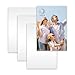 MR.R 5 Pièces 4''x6'' Sublimation Blanks Aluminium Metal Board Glossy Silver Photo Blanks Feuille d'Aluminium Plaque d'Aluminium pour DIY Sublimation Thermique Transfert de Chaleur Impression