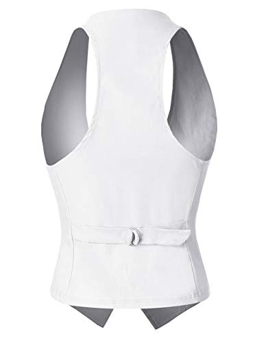 Design by Olivia Women's Dressy Casual Versatile Racerback Vest Tuxedo Suit Waistcoat
