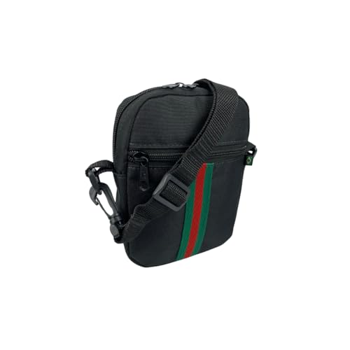 Shoulder Bag Mini Bolsa Transversal Tiracolo Pochete Necessaire Com Fita Verde ART MANIA