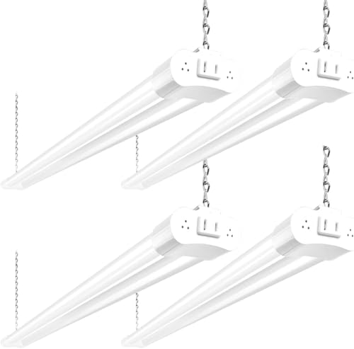 hykolity 4 Pack Linkable LED Shop Light, 4FT 42W...