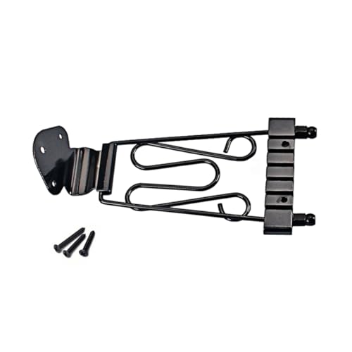 OFFSCH Adjustable Guitar Tailpiece Bridge Plated String Design for Jazz Archtop Bass Guitar Easy Installation Durable Construction