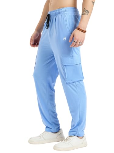 Image of Modeve Men's Cargo Style Solid Trackpant
