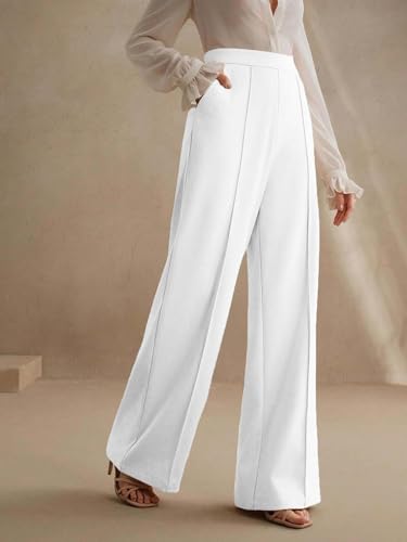 Image of KOTTY Women's Formal Wide Leg Pant Set with Tailored Fit for Office Wear, Casuals Styling, and Elegant Smart Casual Fashion