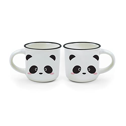 Liens Tasses de café, Multicolore, 5.5 x 5.5 x 5 cm Panda 5.5x5.5x5 cm Multicolore