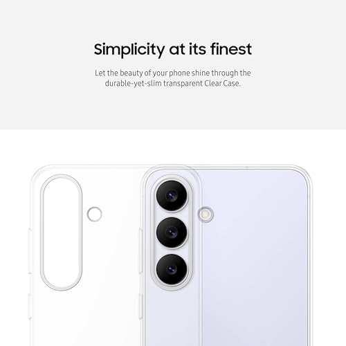 Image of SAMSUNG Galaxy S25 FE Clear Phone Case, Durable and Slim Protective Cover, Stylish, Transparent, US Version