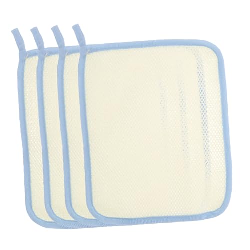 EPIGEIST 4個 ダブルサイドフェイスウォッシュクロス 耐久性と再利用可能 軽量で携帯便利 豊かな泡立ちエクスフォリエーティングバスクロス