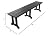 WO Home Furniture 65" Hdpe Outdoor Bench, 660lbs Weight Capacity, Patio Bench Weatherproof for Outdoor Garden, Park, Yard, Front Porch, Black