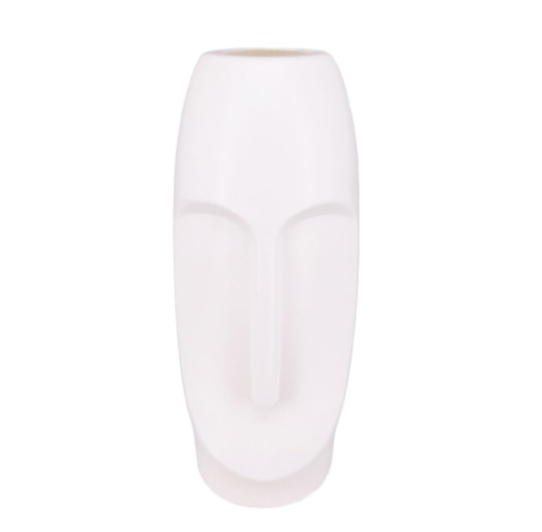 Wazon Na Kwiaty Do Salonu Ręcznie Robiony Ceramiczny Wazon W Kształcie Twarzy Dla Stylowego Wystroju Domu. Wszechstronny Wazon Na Kwiaty Wazony Dekoracyjne(A)