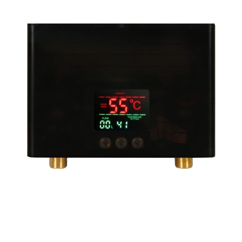 Chauffe-eau sans réservoir électrique à affichage LCD avec télécommande