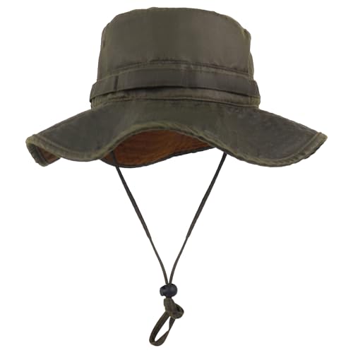 Image of Bucket Hat Wide Brim UV Protection Sun Hat Boonie Hats Fishing Hiking Safari Outdoor Hats for Men and Women