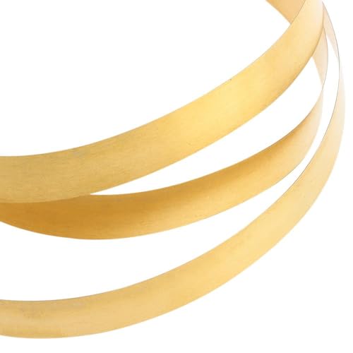 Thin Brass Strip Metal Foil 1000mm x10mm for Jewelry Crafting DIY (0.5x10x1000mm)
