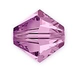 100pcs Genuine Preciosa Bicone Crystal Beads 4mm Light Amethyst Alternatives For Swarovski #5301/5328 #preb441