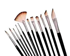 ECLET Art Brush Set for Artists, Painting Brushes Set of 12 Professional Round Pointed Tip Nylon Hair Artist Acrylic Paint Brush for Acrylic/Water Colour/Oil Painting Item 11