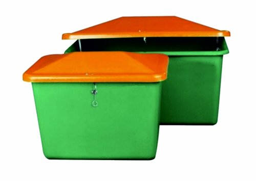 Preisvergleich Produktbild GFK-Behälter 400L = 1200x800x720mm grün / orange ohne Entnahmeöffnung