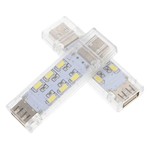 balacoo 2pcs LED Lamp Rechargeable Light for Night Use Portable and Lightweight Design for Reading Without Disturbing Others for Students and Dorm Rooms