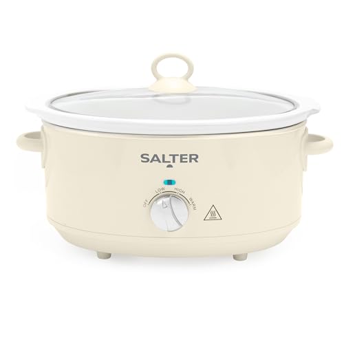 Salter Retro Slow Cooker 6.5L Cream