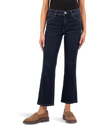 KUT from the Kloth Women's Kelsey High-Rise Fab Ab Ankle Flare Regular Hem