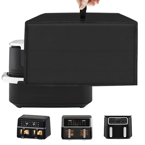 Housse de Protection Universelle Résistante à la Chaleur, Couvercle Résistant à la Chaleur Imperméable et Anti-poussière Housse Résistante à la Chaleur pour Dual Zone Air Fryer(50x40x30CM)