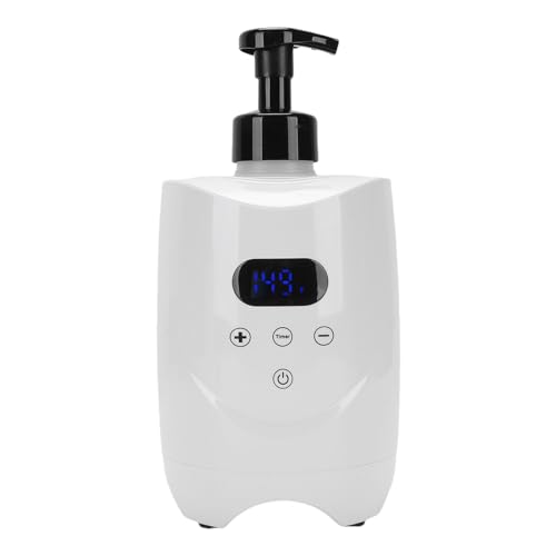 ZASCHMOY Máquina de Espuma Caliente, Calentador de Espuma de Afeitar Profesional, Calentamiento Rápido y Uniforme, Eléctrico para Hombres, Barberías, Salones, ABS, 500ml (Enchufe europeo 220V)