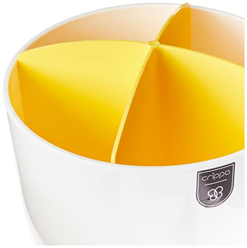Escorredor de Talheres Crippa branco/amarelo