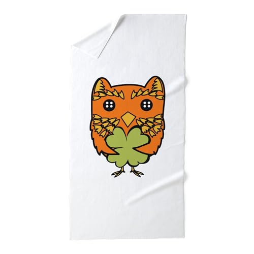 CafePress Irish Owl 30"x60" Absorbent Cotton Back, Soft Beach, Pool Towel