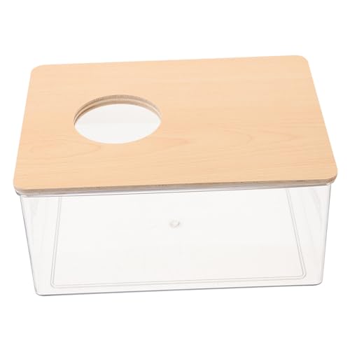 BESPORTBLE Caja Tina de Arena para hámster bañera de Arena para roedores baño de Arena para Chinchilla Trato de hámster Arena de hámster baño de hámster Reutilizable baño Claro para hámster