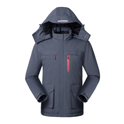 Chaqueta Calefactable Hombre con 3 Temperaturas & 8 Zonas Jacket Ideal L-8XL(Gray,L)