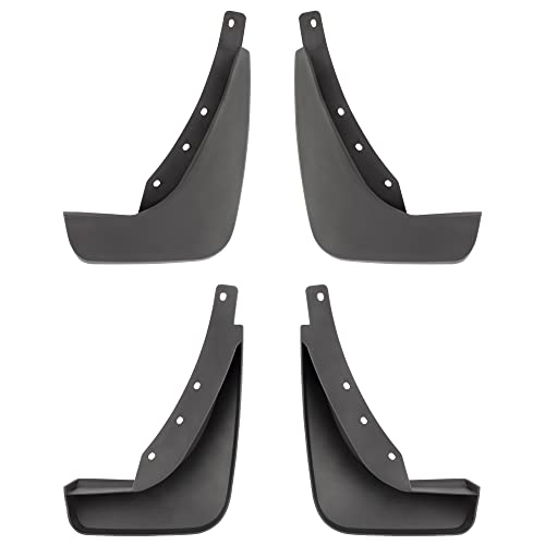 Image of BOXI Set of 4 Front and Rear Side Splash Guards Mud Flaps Mudflaps Mudguards Compatible for Volvo XC60 (FWD) 2.0L 2018 2019 2020 2021 2022 | Replace 31435990 31435991