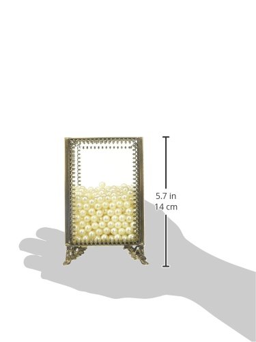 PuTwo Makeup Organizer Vintage Make up Brush Holder with Free White Pearls - Small