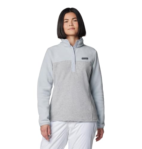 Stile 1/2-SNAP: questo pullover sigilla il freddo con un colletto a scatto che ti consente di trattenere il calore per un capriccio.