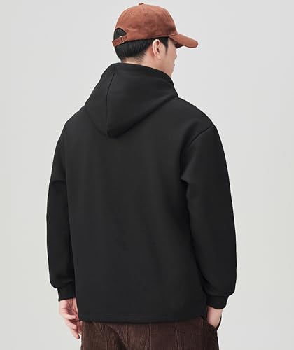 Hooded Sweatshirts for Men Fall Fashion Drawstring Long Sleeve Pullover Cool Hoodies With Zip Pockets4