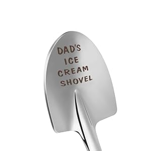 Regalos para el día del padre de hija, hijo, esposa, día del padre, cumpleaños, regalos de Navidad para papá, divertidos regalos para papá, cuchara de helado, divertida pala de cuchara de acero
