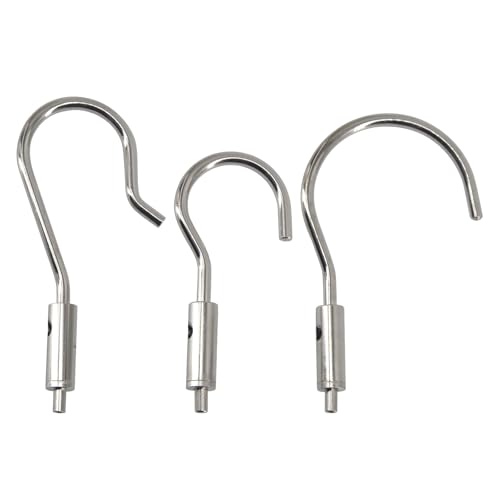(8 Piezas) Tensores para cables de gancho para cuerda de alambre de 1 a 1.5mm, para colgar cuadros, suspensión de luces miniatura 3