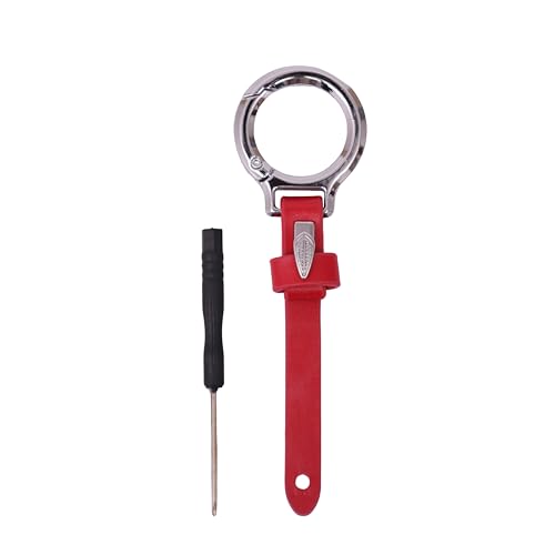Image of BROGBUS Unisex Belt Loop Vegan Leather Key Ring Keychain for Keys Car and Bike