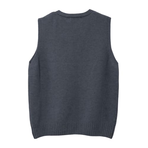 Image of Amazhiyu Womens 100% Wool Sweater Vest Sleeveless V Neck Knitted Pullover Top