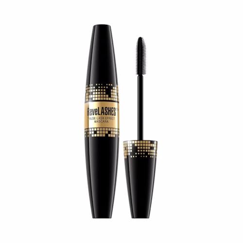 Eveline Cosmetics Revelashes Volumizing Mascara with B5 Protein & Carnauba Wax - Long-lasting, Smudge-proof Formula, 10 ML