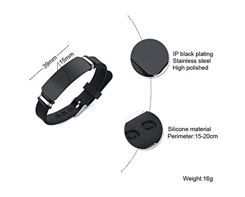 Zkxxj Medical Bracelets For Adults Teens Naltrexone,Rubber Silicone Wristband Emergency Identification Cuff Bracelets Health Alert Systems Awareness Jewelry For Men Women #TOP5