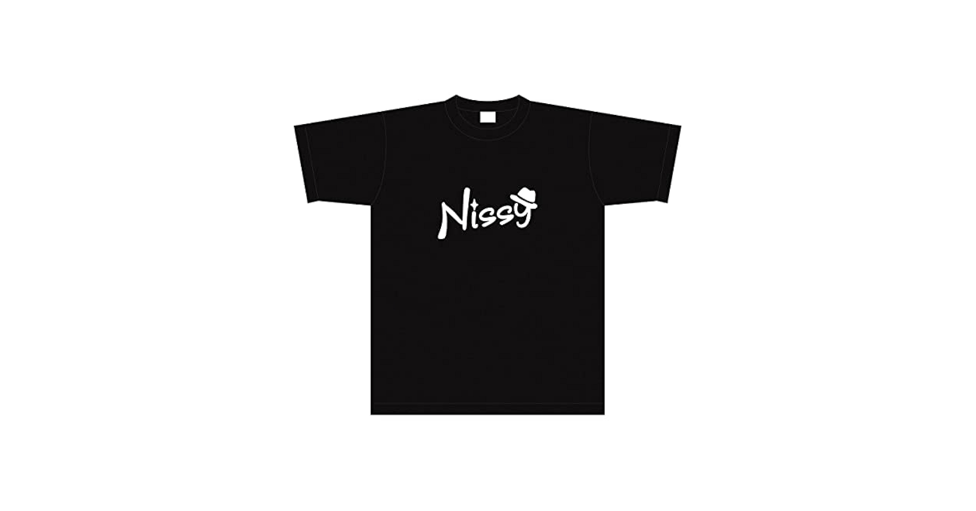 AAA - Nissyサイズに包まれちゃいなよ!Tシャツ Amazon.co.jp: Tシャツ 【Lサイズ】 Nissy 黒×白 105-A-W