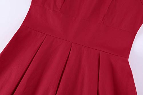 Image of MINTLIMIT Women's 1950s Retro Vintage Cocktail Party 3 /4 Sleeve Swing Dress