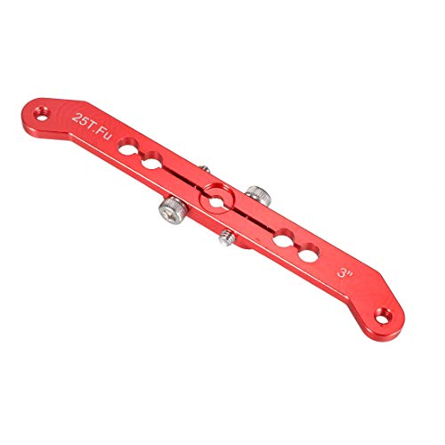 Uxcell Aluminum Servo Arms Double Arm 25T 4-40# Thread Red, For 3 Inch Futaba #TOP14