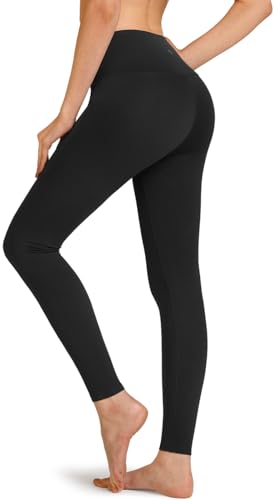 TSLA Womens Fleece Lined High Waist Leggings Lightweight Stretch Winter Yoga Pants Soft Micro Fleece Inner Slim Fit Activewear for Workout and Daily Wear XYP81-JPB_M